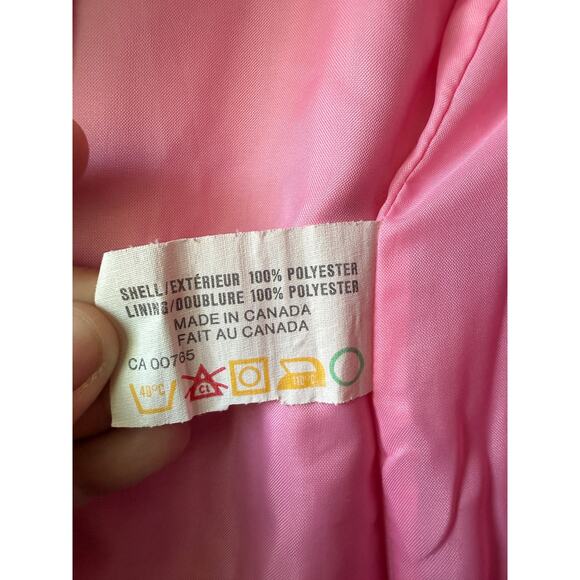 Vintage Surrey Classics Canada Pink Trench Coat Rain Coat Medium/Large Women's - Picture 4 of 5